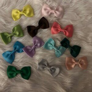 Bundle (12) of 3" Variety Bow Tie Bows   3B8047  Handmade NWT Boutique